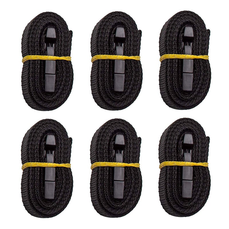 iCOVER Boat Cover Tie Down Straps Length Adjustable Quick Release Tightening Strap, 86 inch(7ft 2in) Long x 1â€ Wide, Male+Female, 6 Packs, IBCA0002 - Image 1